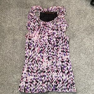 Purple & pink animal print blouse